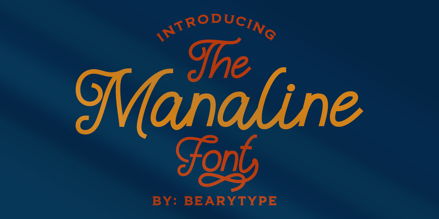 Manaline Regular Font preview
